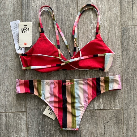 🔥🔥BILLABONG - SUN STRIPE CROSSBACK BIKINI SET🔥 - Picture 5 of 6